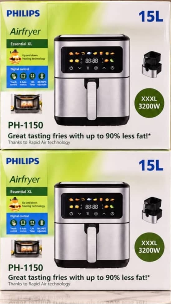 سرخ‌کن بدون روغن فیلیپس مدل PH1150؛ تجربه‌ی پخت حرفه‌ای با قدرت بی‌نظیر! ✨ مدل PH_۱۱۵۰